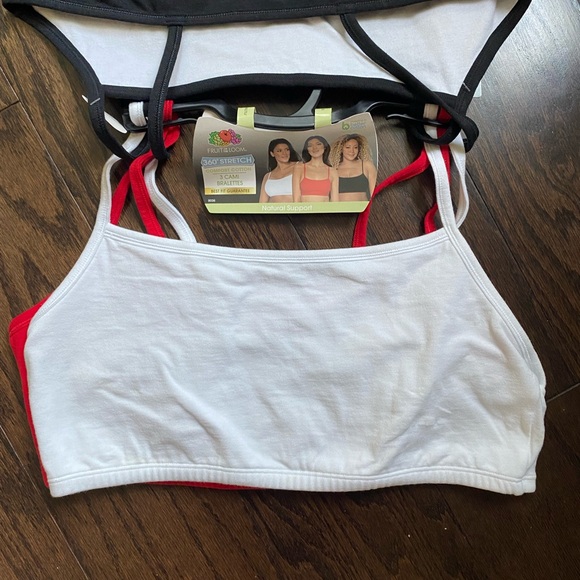 🏷️ NWT Fruit of the Loom Cami Bra 3-Pack - Picture 4 of 10